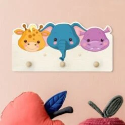 Bilderwelten Kindergarderobe Holz Wilde Tierbabys 10 Bilderwelten Kindergarderobe Holz Wilde Tierbabys -Mytoys Home Store 25418947 03