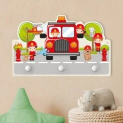 Bilderwelten Kindergarderobe Holz Feuerwehr Im Einsatz -Mytoys Home Store 25419088 03