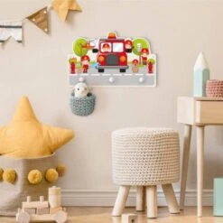 Bilderwelten Kindergarderobe Holz Feuerwehr Im Einsatz -Mytoys Home Store 25419088 04