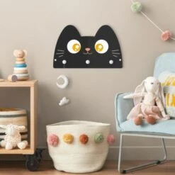 Bilderwelten Kindergarderobe Holz Frau Katze -Mytoys Home Store 25419342 04