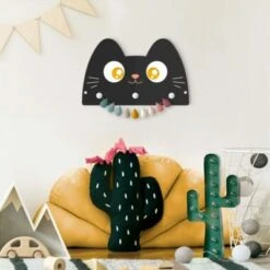 Bilderwelten Kindergarderobe Holz Frau Katze -Mytoys Home Store 25419342 05