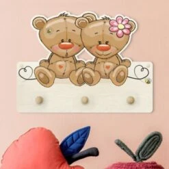 Bilderwelten Kindergarderobe Holz Bären Liebe 10 Bilderwelten Kindergarderobe Holz Bären Liebe -Mytoys Home Store 25420317 03