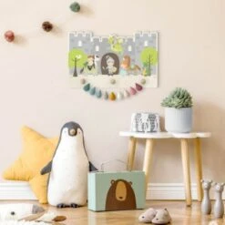 Bilderwelten Kindergarderobe Holz Burg Ritter Drachen Prinzen Und Prinzessin -Mytoys Home Store 25420545 05