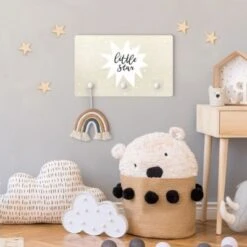 Bilderwelten Kindergarderobe Holz Spruch Little Star Mit Stern Weiß -Mytoys Home Store 25420751 05