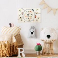 Bilderwelten Kindergarderobe Holz Buntes Alphabet Im Kreisverkehr -Mytoys Home Store 25420753 05