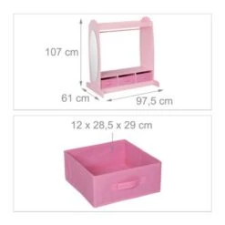 Relaxdays Kinder Kleiderständer Mit Spiegel -Mytoys Home Store 25788331 04