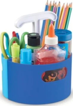 Learning Resources® Utensilien-Create-A-Space™ Mini-Centre Mit Stifteköcher Blau, 4-tlg.