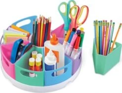Learning Resources® Utensilienteller Stifteköcher Create-A-Space™ Storage Center Pastel, 10-tlg.