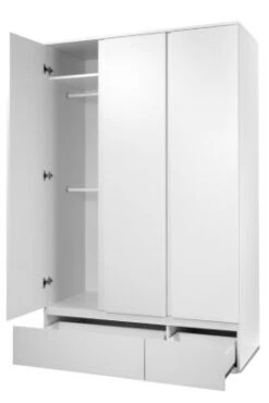 Finori Kleiderschrank "Lia", Weiß, 3 Türen -Mytoys Home Store 25871878 05