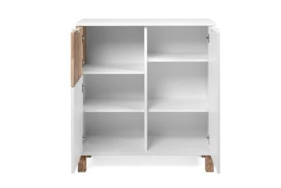 Finori Kommode "Tula" Weiß / Old Style, Hell, 2 Türen 4 Finori Kommode "Tula" Weiß / Old Style, Hell, 2 Türen – Bild 2