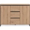 Finori Kommode "Farina", Artisan Oak / Anthrazit, Breit -Mytoys Home Store 25872002 01