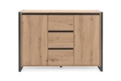 Finori Kommode "Farina", Artisan Oak / Anthrazit, Breit