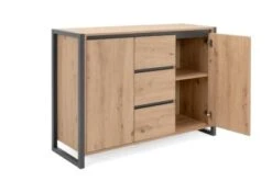 Finori Kommode "Farina", Artisan Oak / Anthrazit, Breit 12 Finori Kommode "Farina", Artisan Oak / Anthrazit, Breit -Mytoys Home Store 25872002 05