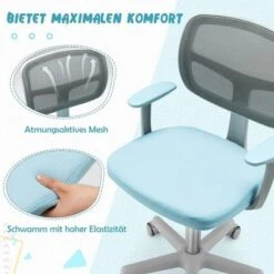 COSTWAY® Kinderschreibtischstuhl Drehbar Höhenverstellbar 3-10 Jahre 12 COSTWAY® Kinderschreibtischstuhl Drehbar Höhenverstellbar 3-10 Jahre -Mytoys Home Store 25906435 05