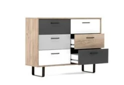 Finori Kommode "Milo", Grey Craft Oak / Farbmix, 6 Schubkästen -Mytoys Home Store 25974229 04