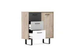 Finori Kommode "Milo", Grey Craft Oak / Farbmix, 3 Schubkästen -Mytoys Home Store 25974233 04