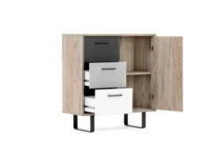 Finori Kommode "Milo", Grey Craft Oak / Farbmix, 3 Schubkästen -Mytoys Home Store 25974233 06