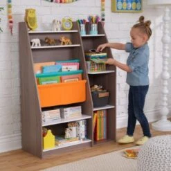KidKraft Pocket Storage Bookshelf - Gray Ash 11 KidKraft Pocket Storage Bookshelf - Gray Ash -Mytoys Home Store 26000936 04