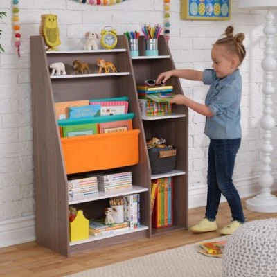 KidKraft Pocket Storage Bookshelf - Gray Ash 6 KidKraft Pocket Storage Bookshelf - Gray Ash – Bild 4