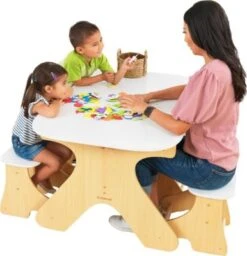 KidKraft Arches Ausziehbare Holztisch- Und Bank-Set 9 KidKraft Arches Ausziehbare Holztisch- Und Bank-Set -Mytoys Home Store 26000938 02