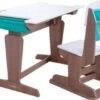 KidKraft Grow Together™ Pocket Adjustable Desk And Chair - Gray Ash -Mytoys Home Store 26000942 01