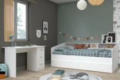 PARISOT Stauraumbett Inkl. Schreibtisch "Sleep", Weiß -Mytoys Home Store 26015833 05