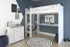 PARISOT Hochbett Extra Hoch, Mit Kommode, "Smoozy", Blau/Pink -Mytoys Home Store 26015835 06