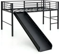 COSTWAY® Kinderbett Mit Rutschbahn Und Leiter