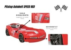 Cilek Pitstop Autobett Speed Rennwagenoptik Inkl. Matratze -Mytoys Home Store 26080147 05