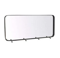 LaLe Living Garderobe Mit Spiegel Hamdi Aus Eisen, Spiegelglas