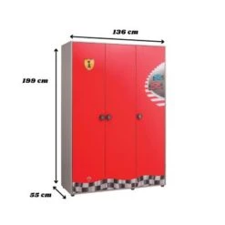 Cilek Pitstop Kleiderschrank 3-türig Mit Aufdruck 10 Cilek Pitstop Kleiderschrank 3-türig Mit Aufdruck -Mytoys Home Store 26243835 03