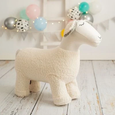 CROCHETTS Plüschschafe Maxi Gehäkeltes Gestricktes, 88 Cm 4 CROCHETTS Plüschschafe Maxi Gehäkeltes Gestricktes, 88 Cm – Bild 2