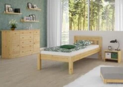 Erst-Holz® Einzelbett Mit Sprossen Kiefer 90x200 Mit Rost -Mytoys Home Store 26390245 02