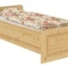 Erst-Holz® Hohes Einzelbett 100x200 Kiefer Massiv Federleisten U. Matratze -Mytoys Home Store 26390373 01
