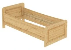 Erst-Holz® Hohes Einzelbett 100x200 Kiefer Massiv Federleisten U. Matratze -Mytoys Home Store 26390373 06