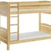 Erst-Holz® Etagenbett 90x200 Kiefer Massiv + Rollrost + Matratzen