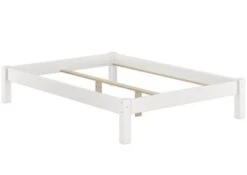 Erst-Holz® Weißes Doppelbett 140x200 Echtholz Mit Rost -Mytoys Home Store 26390409 04
