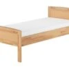 Erst-Holz® Hohes Buchenholz-Einzelbett Mit Federleisten Und Matratze 100x200 -Mytoys Home Store 26390435 01