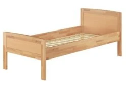 Erst-Holz® Hohes Buchenholz-Einzelbett Mit Federleisten Und Matratze 100x200 -Mytoys Home Store 26390435 02