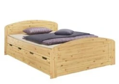 Erst-Holz® Funktionsbett 140x200 Kiefer Massiv Mit Rost Und 3 Staukästen -Mytoys Home Store 26390439 04