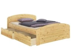 Erst-Holz® Funktionsbett 140x200 Kiefer Massiv Mit Rost Und 3 Staukästen -Mytoys Home Store 26390439 05