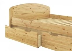 Erst-Holz® Funktionsbett 140x200 Kiefer Massiv Mit Rost Und 3 Staukästen -Mytoys Home Store 26390439 06