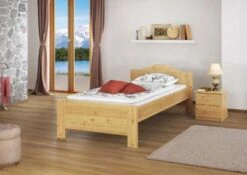Erst-Holz® Gemütliches Einzelbett Kiefer Massiv 90x200 Mit Rost 10 Erst-Holz® Gemütliches Einzelbett Kiefer Massiv 90x200 Mit Rost -Mytoys Home Store 26390450 03