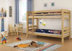 Erst-Holz® Stockbett 90x200 Kiefer Massiv Mit Rollrost