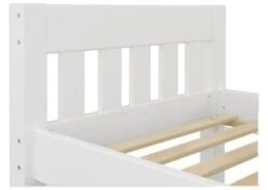 Erst-Holz® Gemütliches Weißes Holzbett Mit Sprossen 90x200 Mit Rost -Mytoys Home Store 26390484 05