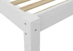 Erst-Holz® Gemütliches Weißes Holzbett Mit Sprossen 90x200 Mit Rost -Mytoys Home Store 26390484 06