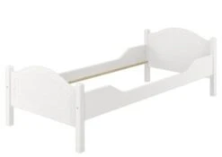 Erst-Holz® Weißes Einzelbett Kiefer 100x200 Mit Federleisten Und Matratze 10 Erst-Holz® Weißes Einzelbett Kiefer 100x200 Mit Federleisten Und Matratze -Mytoys Home Store 26390501 03