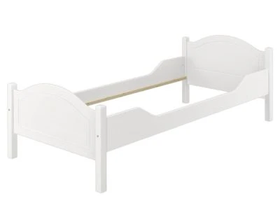 Erst-Holz® Weißes Einzelbett Kiefer 100x200 Mit Federleisten Und Matratze 5 Erst-Holz® Weißes Einzelbett Kiefer 100x200 Mit Federleisten Und Matratze – Bild 3