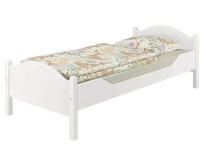 Erst-Holz® Weißes Einzelbett Kiefer 100x200 Mit Federleisten Und Matratze 6 Erst-Holz® Weißes Einzelbett Kiefer 100x200 Mit Federleisten Und Matratze – Bild 4