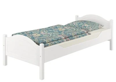 Erst-Holz® Weißes Einzelbett Kiefer 100x200 Mit Federleisten Und Matratze 7 Erst-Holz® Weißes Einzelbett Kiefer 100x200 Mit Federleisten Und Matratze – Bild 5